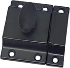 QCAA Traditional Large Oval Turn Cabinet Latch, Solid Brass, - Image 2