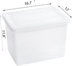 27 Quart Stackable Plastic Storage Bins - Image 6