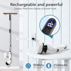 TUYU Electric Spin Scrubber, Cordless Cleaning Brush for Bathroom,Home