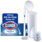 Clorox ToiletWand Toilet Cleaning Starter Kit, 1 Kit with 6 Refill Heads