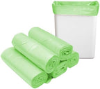 8 Gallon Trash Bags Colored - Extra Thick Medium Garbage Bags 1.1 mil Strong, Leakage-Free,Unscented 30 Liter Thick for Bathroom, Office, Kitchen Waste Basket Trash Can (Green, 200 Count)