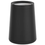 10 L/2.6 Gallon, Matte Black Bathroom Trash Can, Metal Garbage Can by LEASYLIFE