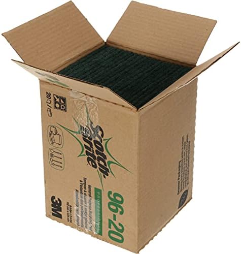 3M Scouring Pad 96-20, 20 Pads, 6” x 9”