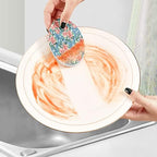 Rose Floral Kitchen Sponges Spring Summer Flower Cleaning Dish Sponges Non-Scratch Natural Scrubber Sponge for Kitchen Bathroom Cars, pack of 3 - Image 5