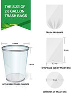 FORID Clear Small Trash Bags, 2.6 Gallon Garbage Bags, Wastebasket Bin Liners 220 Count Plastic Trash Bags for Bathroom Bedroom Office Garbage Can 10 Liters - Durable & Thick Trash Bag