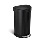 simplehuman 45 Liter Semi-Round Hands-Free Kitchen Step Trash Can by Simplehuman