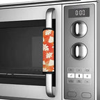 Orange Maple Leaf Refrigerator Door Handle Covers Set of 6