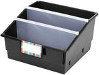 Really Good Stuff Black Picture Book Classroom Library Bins, 4 Pack