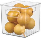 iDesign Plastic Pantry Storage Organizer Bin, 6" x 6" x 6"