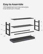 SONGMICS Shoe Bench, Storage Bench, Entryway Bench with Cushion