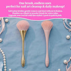 2Pcs Nail Dust Brush Cleaner,Large Makeup Brush Blush Brush Manicure Clean Up Tool,Soft Nail Art Dust Cleaner Brush for Acrylic Application and Makeup - Image 6