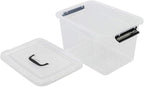 10 L Clear Plastic Latching Box, Plastic Storage Bin - Image 4