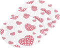 Hearts White Dots Cute Dish Scrub Sponges Kitchen Valentine's Day Non Scratch Reusable Compressed Cellulose Sponge Hanging for Household Cleaning Washing Dishes Pots and Pans 3 Pack by KOCOART