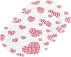 Hearts White Dots Cute Dish Scrub Sponges Kitchen Valentine's Day Non Scratch Reusable Compressed Cellulose Sponge Hanging for Household Cleaning Washing Dishes Pots and Pans 3 Pack by KOCOART