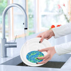 Dish Sponge 3Pcs Kitchen Sponges Non-Scratch Soft Expandable Washing Dishes Stain Odor Resistant Cellulose Sponges Packs for Dish Bathroom Household Dinosaur Skeletons Green Blue - Image 6
