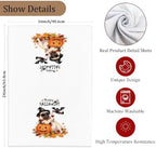 Funny Pug Halloween Pumpkin Kitchen Hand Towel, 16x24 in - Image 7