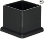 Flyshop 20 Pieces 22 x 22mm PVC Chair Leg Caps Square, Protective Caps by Flyshop