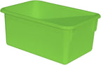 Wood Designs Cubby Storage Bin, Heavy Duty Plastic Containers - Image 2