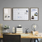 U Brands Family Command Center, Cork Board and Calendar Whiteboard Combo