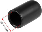 uxcell 20pcs Rubber End Caps 10mm ID Vinyl Round Tube Bolt Cap Cover Thread - Image 3