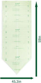 bioMat 64 Gallon Compostable Trash Bags Liners, BPI ASTM D6400 and CMA Certified - Image 2