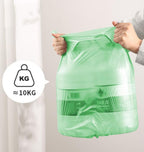 8 Gallon Trash Bags Colored - Extra Thick Medium Garbage Bags 1.1 mil Strong, Leakage-Free,Unscented 30 Liter Thick for Bathroom, Office, Kitchen Waste Basket Trash Can (Green, 200 Count)