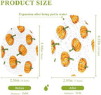 3PCS Scrub Sponges Thanksgiving Pumpkins Orange Pop-up Dish Sponge for Cleaning Kitchen Bathroom Household Non-Scratch Scrubber - Image 2