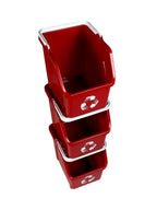 6 Gallon Stackable Recycling Bins - Image 3