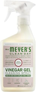 Mrs. MEYER'S CLEAN DAY Vinegar Gel Cleaning Spray, Apple Blossom, 16 Fl Oz (Pack of 6)