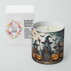 Caroline's Treasures DAC2284CDL Witches Spooky Halloween Decorative Soy Candle Nature Soy Wax Essential Oil Home Decor Ideal for Bedroom Kitchen Bath Office Gift, 10 oz