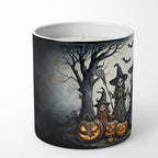 Caroline's Treasures DAC2285CDL Witches Spooky Halloween Decorative Soy Candle Nature Soy Wax Essential Oil Home Decor Ideal for Bedroom Kitchen Bath Office Gift, 10 oz