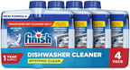 Finish Dishwasher Cleaner Liquid, Limescale Remover, 8.45oz, 4pk