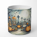 Caroline's Treasures DAC2229CDL Calacas Skeletons Spooky Halloween Decorative Soy Candle Nature Soy Wax Essential Oil Home Decor Ideal for Bedroom Kitchen Bath Office Gift, 10 oz