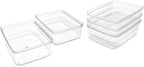 Isaac Jacobs 5-Pack Small Clear Storage Bins, Plastic Organizer - Image 2
