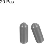 uxcell 20pcs Rubber End Caps Protective Caps 5.5mm ID Vinyl PVC Round Tube Bolt - Image 2