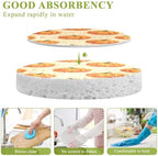 YETTASBIN Thanksgiving Pumpkin 3PCS Wood Pulp Scrub Sponges, Reusable Absorbent Household Cleaning Sponge Non-Scratch Kitchen Dish Sponges, Multi-Surface Safe Scrubber for Nonstick Pans, Pots - Image 3