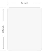 Crystal Clear 1/5" Thick 59" x 47" Heavy Duty Hard Chair Mat, Can be Used on - Image 6