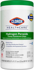 Clorox Healthcare Hydrogen Peroxide Cleaner Disinfectant Wipes, 6.75" x 9", 95 Count (Package May Vary)