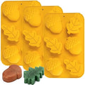Fall Soap Molds Silicone Acorn Leaf Mold, 3 Pack Fall Autumn Baking Molds for Muffin Mini Cakes Jello Jumbo Chocolate, 3D Thanksgiving Molds for Making Soap Wax Candle by Yomvzake