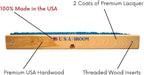 24" Heavy Duty Outdoor Push Broom - Image 3