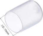 uxcell 20pcs Rubber End Caps 15mm ID Vinyl PVC Round Tube Bolt Cap Cover Screw - Image 3