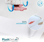 PlushDeluxe Premium Bamboo Mattress Protector – Twin Size, Waterproof, & Ultra - Image 3