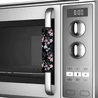 3 Pair of Floral Fridge Door Handle Covers Oven Refrigerator Door Handle Cover, Keep Fingertips Dust Food Stains Decor Protector Microwave Oven with Handle