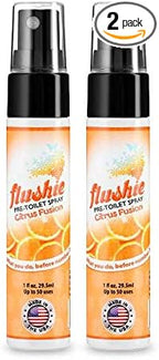 Flushie Pre-Toilet Sprays for Poop Travel Size Toiletries Bathroom Spray for by FlushiePre-ToiletSpray