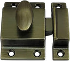 QCAA Traditional Large Oval Turn Cabinet Latch, Solid Brass, by QCAAHardware