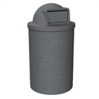 55 Gallon Round 100% Recycled Plastic Heavy Duty Indoor or Outdoor Trash Can by SturdyEssentials