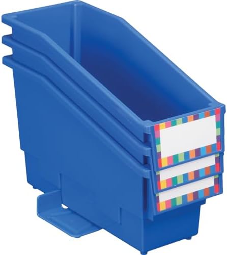 Really Good Stuff Non-Tip Book & Binder Holders with Stabilizer Wings