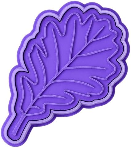 Oak leaf cookie cutter stamp - Fall series - 15mm deep Cookie cutter, Image press - Marshmallow Bliss by MarshmallowBliss%E2%84%A2