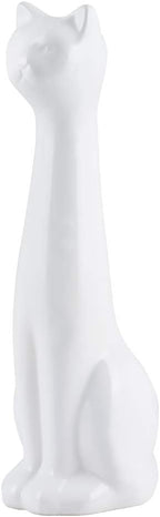 Allure Home Creation White Cat 2-Piece Toilet Brush Holder and Brush Set - Image 6