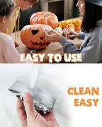 JUSTOTRY Pumpkin Carving Kit with Hammer - Safe for Kids, Halloween Pumpkin Carving Tools, Durable Stainless Steel Non-knife Stencils, Set for Adults, 23 PCS